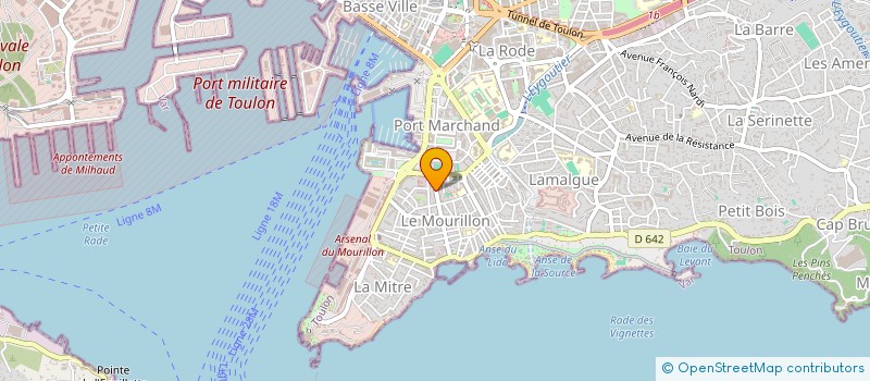 localisation de l'entreprise COMITE DES ARTS ET DE L IMAGE  TOULON