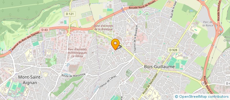 localisation de l'entreprise COMITE DES BANQUES DE HAUTE NORMANDIE à BOIS-GUILLAUME