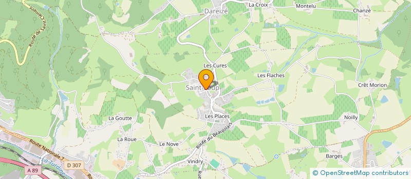 localisation de l'entreprise COMITE DES CLASSES EN 9  VINDRY-SUR-TURDINE