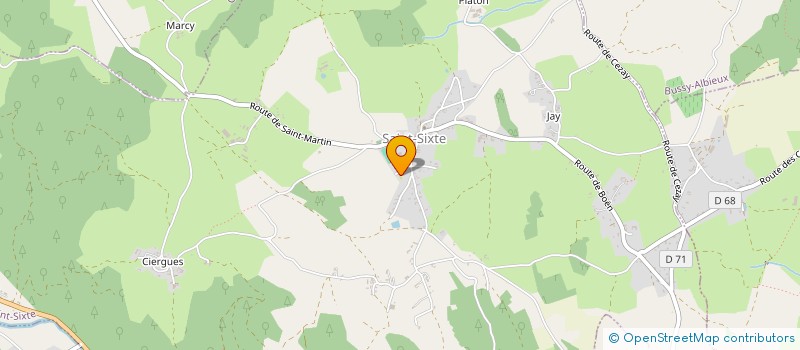 localisation de l'entreprise COMITE DES DES FETES ET D'ANIMATION DE ST SIXTE  SAINT-SIXTE