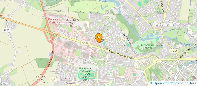 localisation de l'entreprise COMITE DES FAMILLES ARRAS OUEST  ARRAS