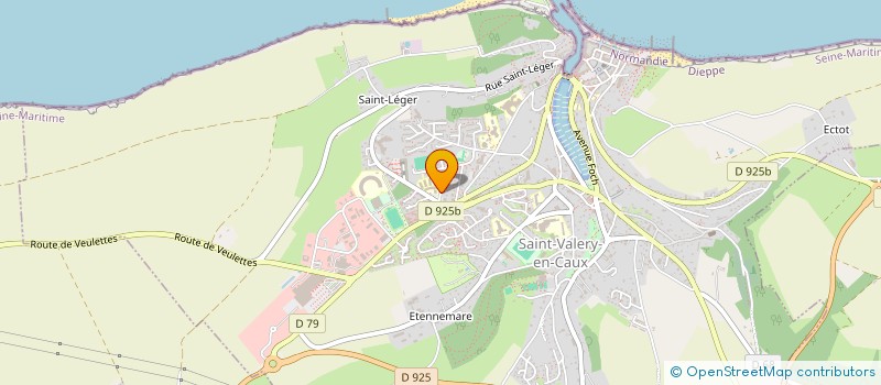 localisation de l'entreprise COMITE DES FESTIVITES DU FOYER DE LA COTE D'ALBATRE  SAINT-VALERY-EN-CAUX