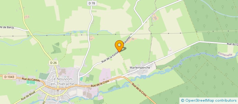 localisation de l'entreprise COMITE DES FESTIVITES FORAINES  LE NOUVION-EN-THIERACHE