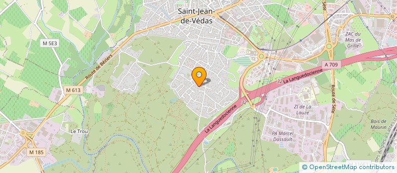 localisation de l'entreprise COMITE DES FESTIVITES VEDASIENNES  SAINT-JEAN-DE-VEDAS