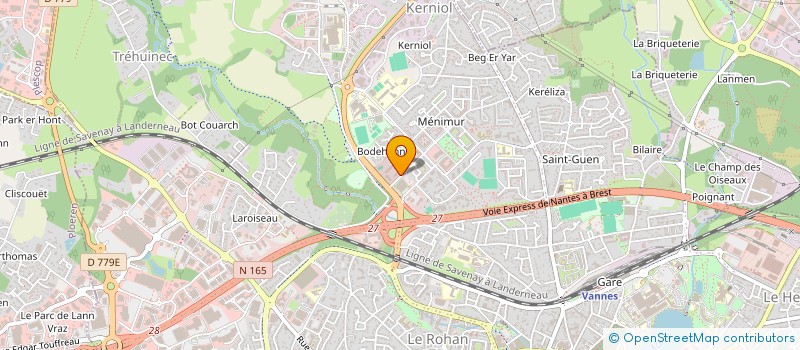 localisation de l'entreprise COMITE DES FETES 15/3 à VANNES