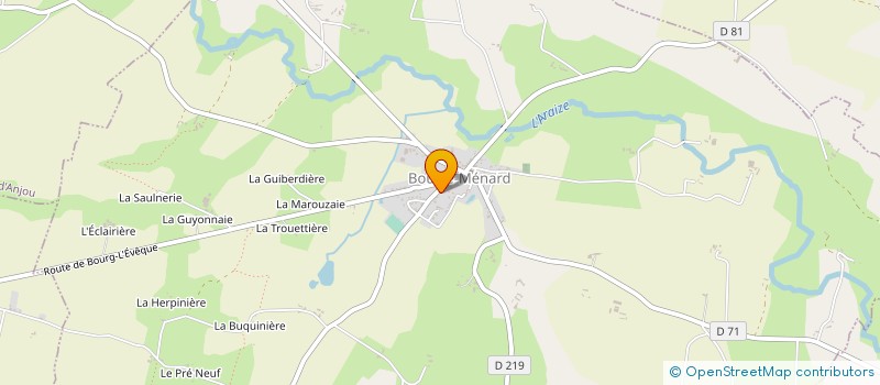 localisation de l'entreprise COMITE DES FETES à OMBREE D'ANJOU