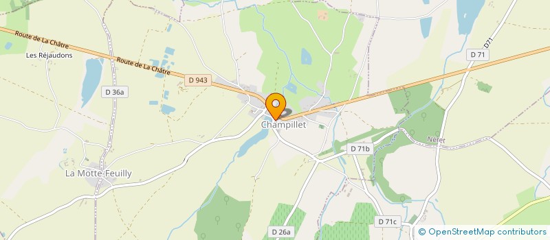localisation de l'entreprise COMITE DES FETES à CHAMPILLET