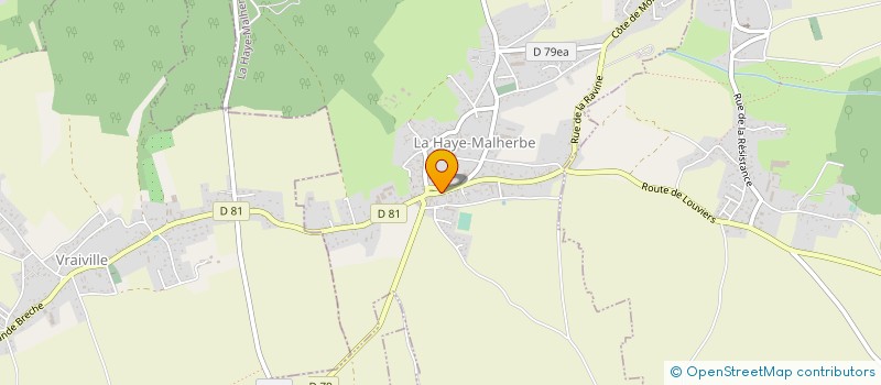 localisation de l'entreprise COMITE DES FETES à LA HAYE-MALHERBE