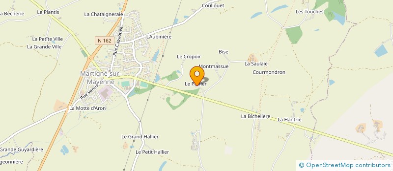 localisation de l'entreprise COMITE DES FETES  CHALONS-DU-MAINE