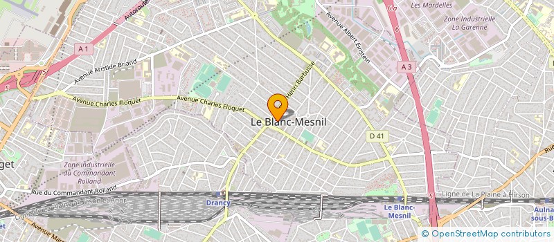 localisation de l'entreprise COMITE DES FETES à LE BLANC-MESNIL