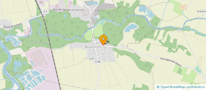 localisation de l'entreprise COMITE DES FETES  BEAUMONT