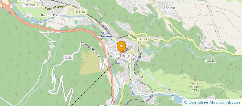 localisation de l'entreprise COMITE DES FETES à AX-LES-THERMES