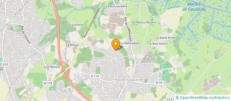 localisation de l'entreprise COMITE DES FETES à HAUTE-GOULAINE