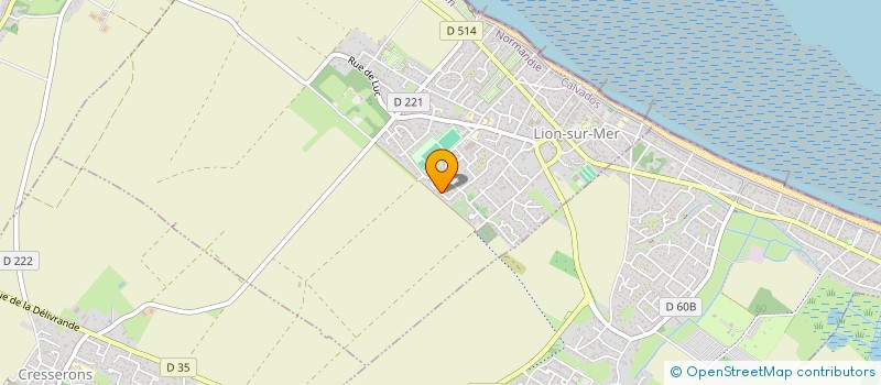 localisation de l'entreprise COMITE DES FETES  LION-SUR-MER