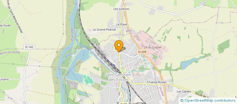 localisation de l'entreprise COMITE DES FETES  SAINT-GERMAIN-DES-FOSSES