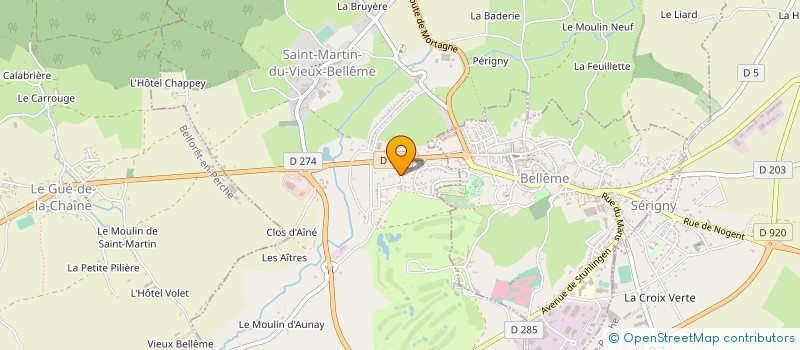localisation de l'entreprise COMITE DES FETES à BELFORET-EN-PERCHE