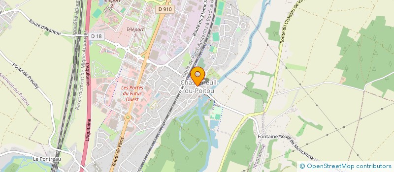 localisation de l'entreprise COMITE DES FETES  CHASSENEUIL-DU-POITOU