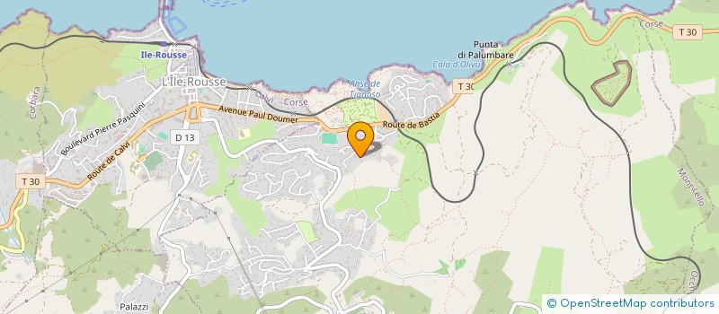 localisation de l'entreprise COMITE DES FETES à L'ILE ROUSSE