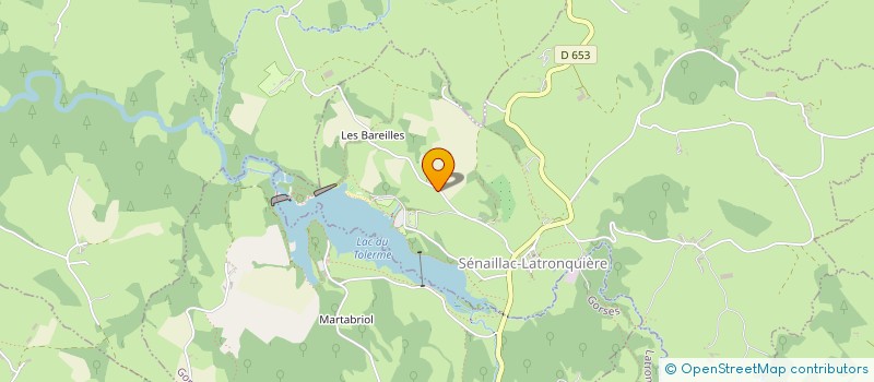 localisation de l'entreprise COMITE DES FETES  SENAILLAC-LATRONQUIERE