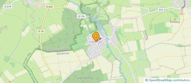 localisation de l'entreprise COMITE DES FETES  HATTMATT