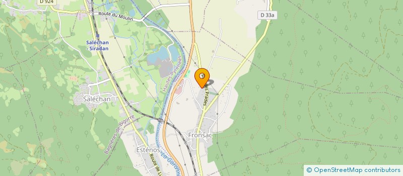 localisation de l'entreprise COMITE DES FETES  FRONSAC