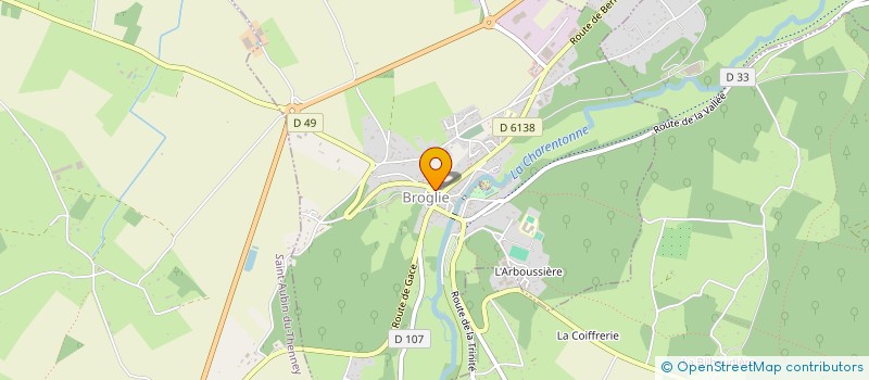 localisation de l'entreprise COMITE DES FETES  BROGLIE