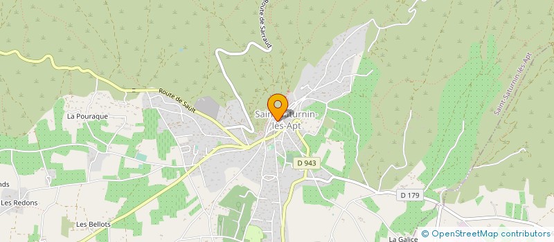 localisation de l'entreprise COMITE DES FETES  SAINT-SATURNIN-LES-APT