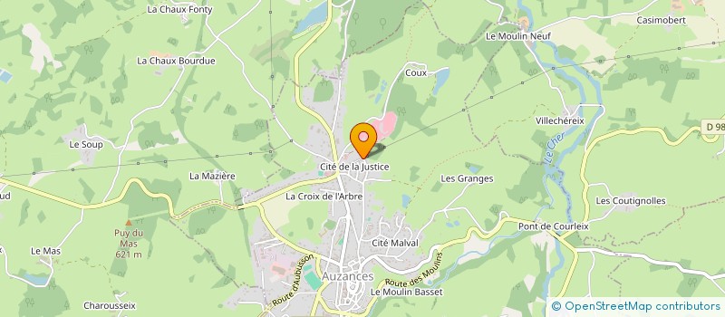 localisation de l'entreprise COMITE DES FETES à AUZANCES