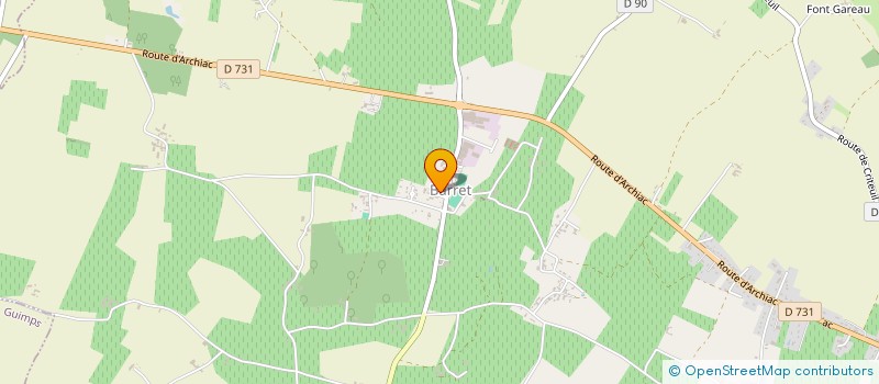 localisation de l'entreprise COMITE DES FETES à GUIMPS