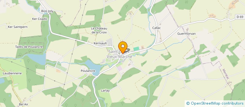 localisation de l'entreprise COMITE DES FETES  SAINT-GILLES-VIEUX-MARCHE