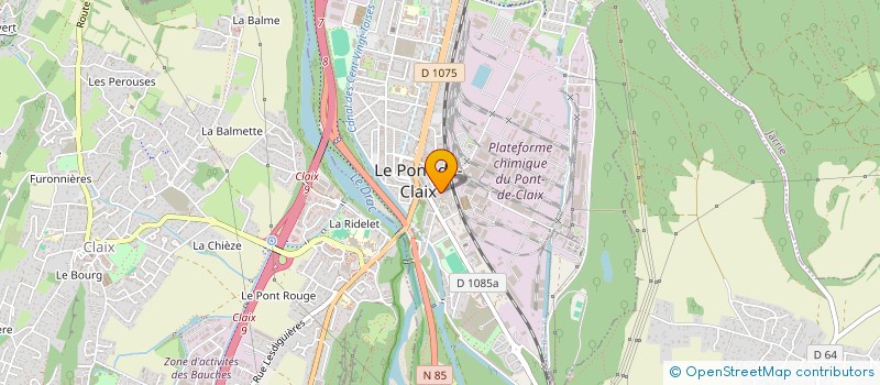 localisation de l'entreprise COMITE DES FETES  LE PONT-DE-CLAIX