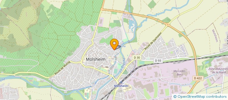 localisation de l'entreprise COMITE DES FETES  MOLSHEIM