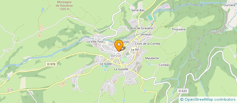 localisation de l'entreprise COMITE DES FETES  BESSE-ET-SAINT-ANASTAISE