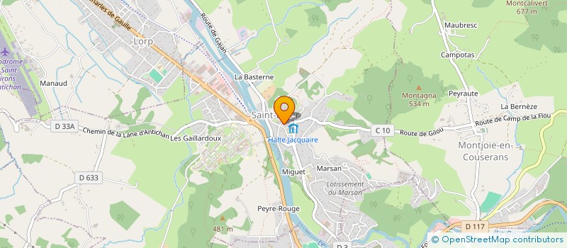 localisation de l'entreprise COMITE DES FETES à SAINT-LIZIER