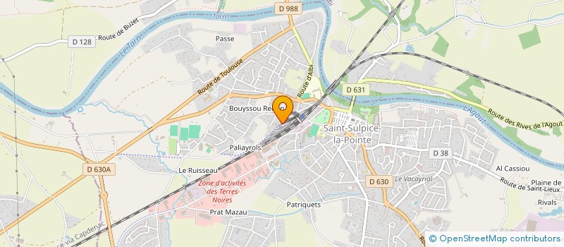 localisation de l'entreprise COMITE DES FETES à SAINT-SULPICE-LA-POINTE