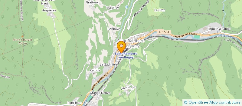 localisation de l'entreprise COMITE DES FETES  SAINT-RAMBERT-EN-BUGEY