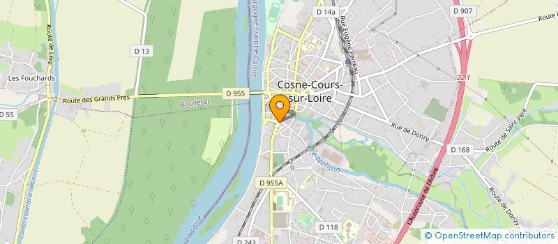 localisation de l'entreprise COMITE DES FETES à COSNE-COURS-SUR-LOIRE