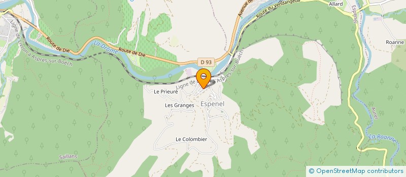 localisation de l'entreprise COMITE DES FETES  SAINT-SAUVEUR-EN-DIOIS