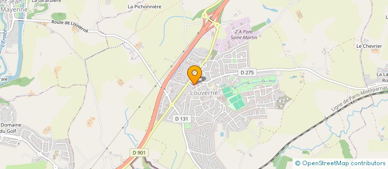 localisation de l'entreprise COMITE DES FETES à LOUVERNE