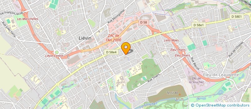 localisation de l'entreprise COMITE DES FETES à LIEVIN