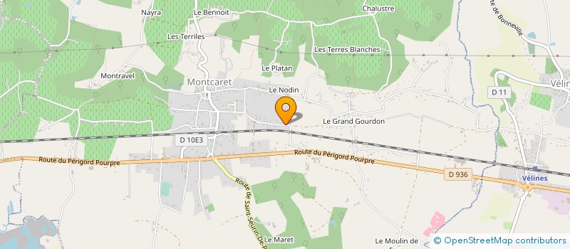 localisation de l'entreprise COMITE DES FETES  VELINES