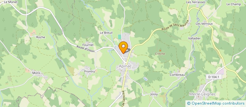 localisation de l'entreprise COMITE DES FETES  USSON-EN-FOREZ