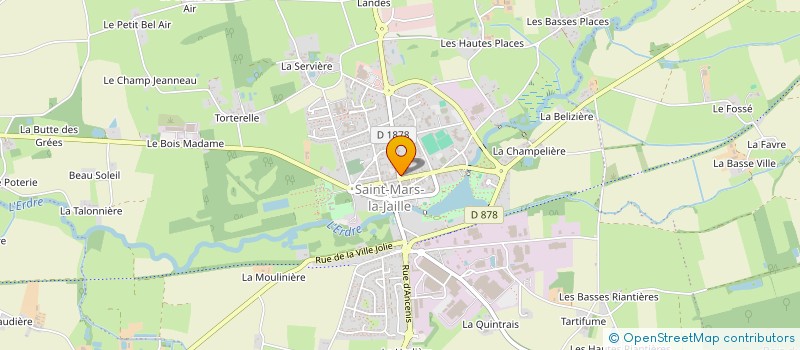 localisation de l'entreprise COMITE DES FETES  VALLONS-DE-L'ERDRE
