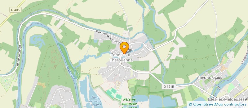 localisation de l'entreprise COMITE DES FETES  CONGIS-SUR-THEROUANNE