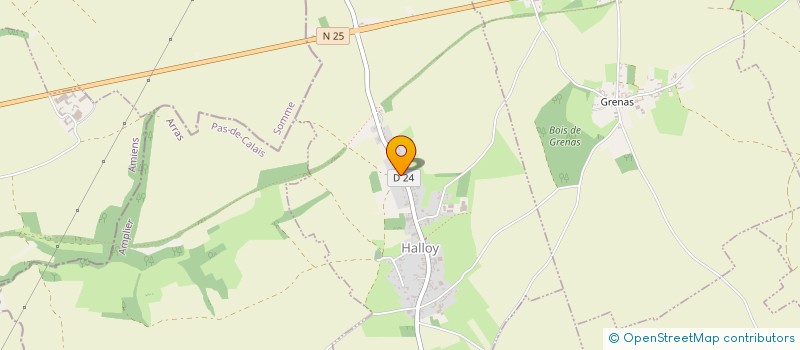 localisation de l'entreprise COMITE DES FETES  HALLOY