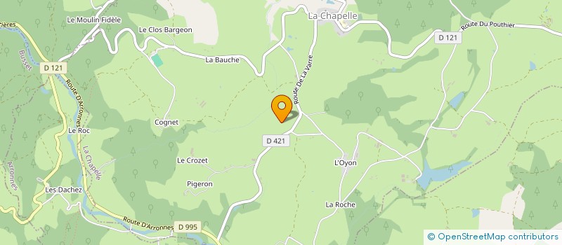 localisation de l'entreprise COMITE DES FETES à LA CHAPELLE