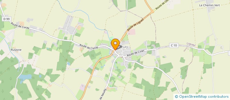 localisation de l'entreprise COMITE DES FETES  CUSSAY