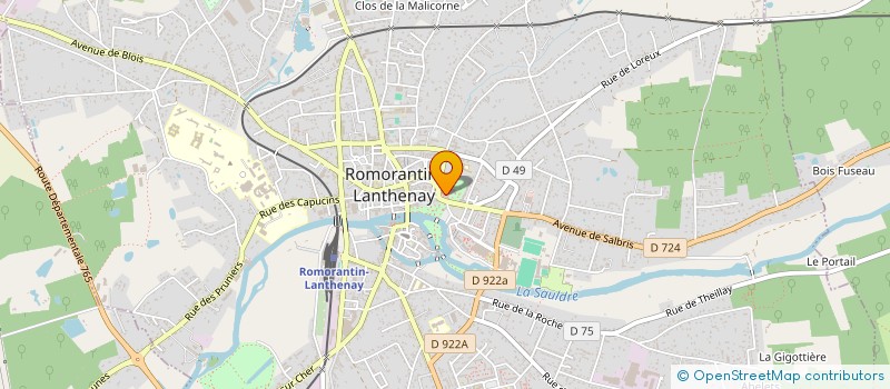 localisation de l'entreprise COMITE DES FETES à ROMORANTIN-LANTHENAY