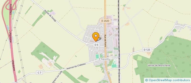 localisation de l'entreprise COMITE DES FETES à CHEVILLY