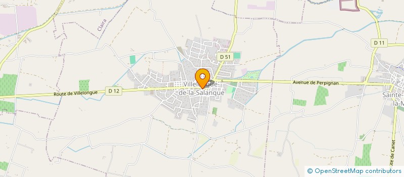 localisation de l'entreprise COMITE DES FETES  VILLELONGUE-DE-LA-SALANQUE